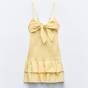 Yellow Zara dress